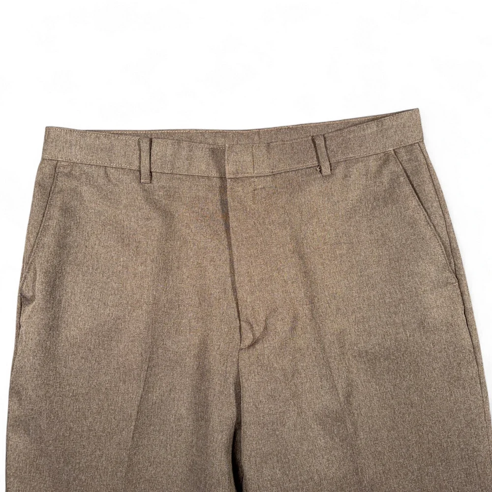 Vintage Levis Pants Mens 34x26 Brown Action Slacks Dress Polyester Altered 80s